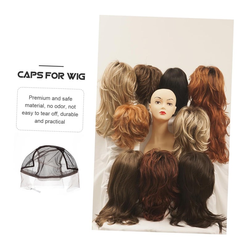 Breathable Lace Wig Cap For Sleeping Comfortable Hair Bonnet Black - Image 5